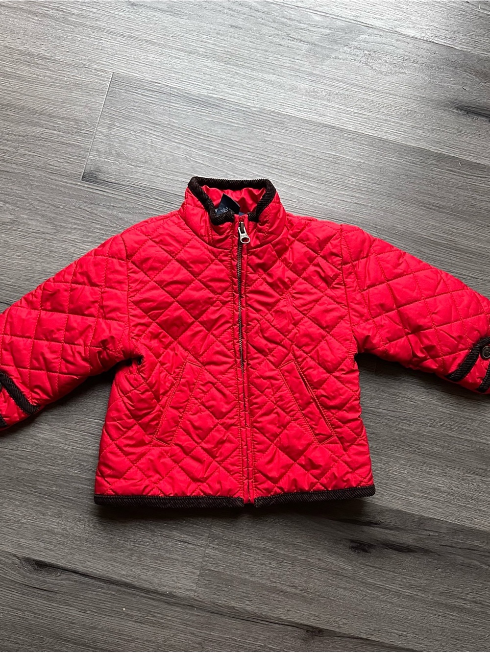 Polo by Ralph Lauren Red Quilted Kids Puffer Jacket